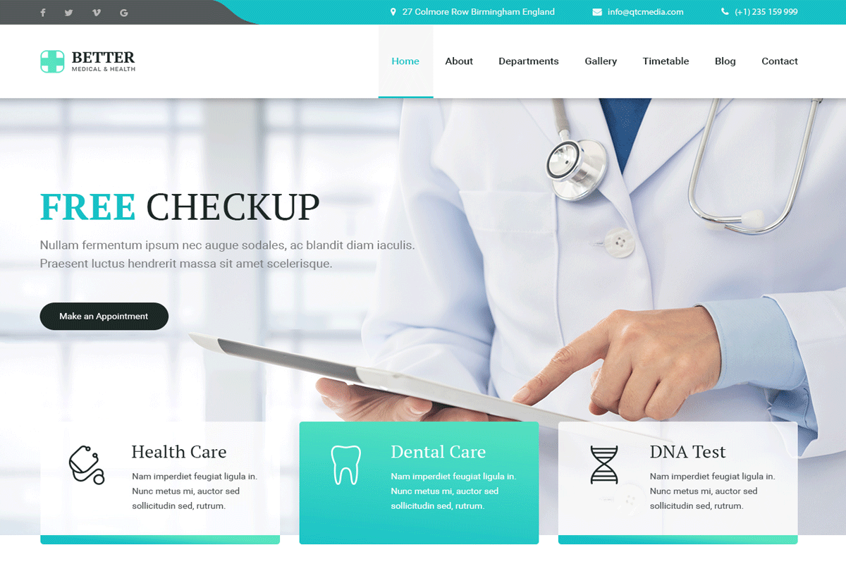 Thiết kế website bệnh viện, phòng khám chuyên nghiệp - Ảnh minh họa 1