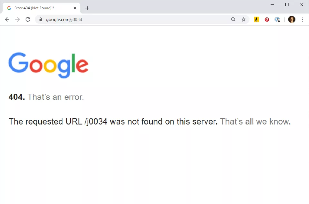 Lỗi 404: Not Found - Một lỗi thường gặp khi truy cập website