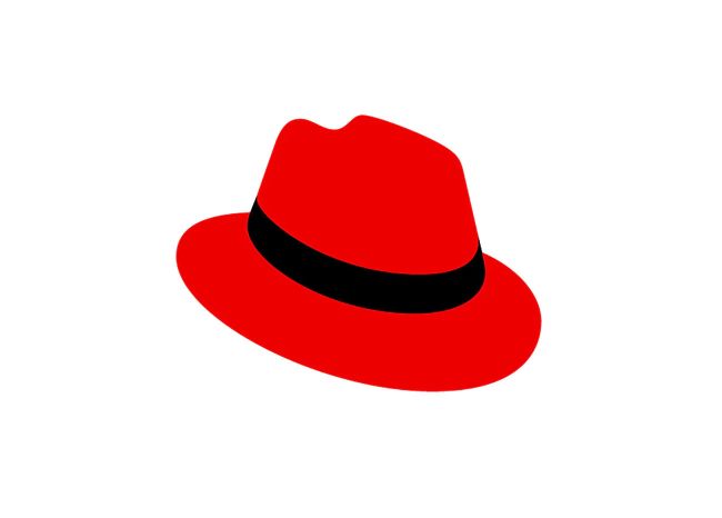 Mẫu thiết kế logo tối giản của thương hiệu Red Hat