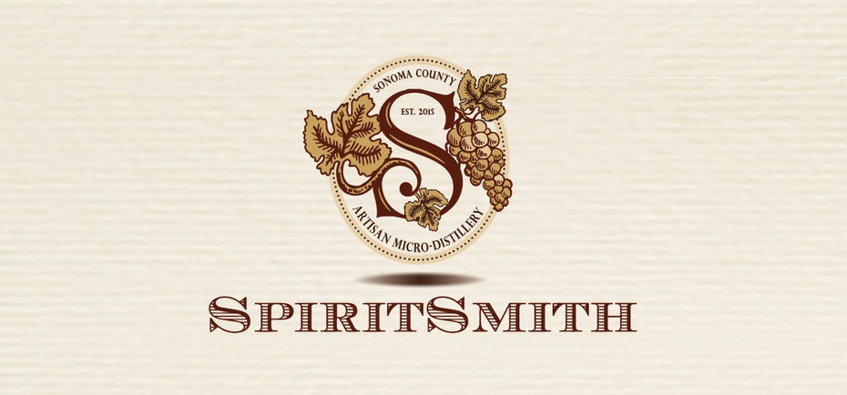 Mẫu thiết kế logo rượu vang cổ điển