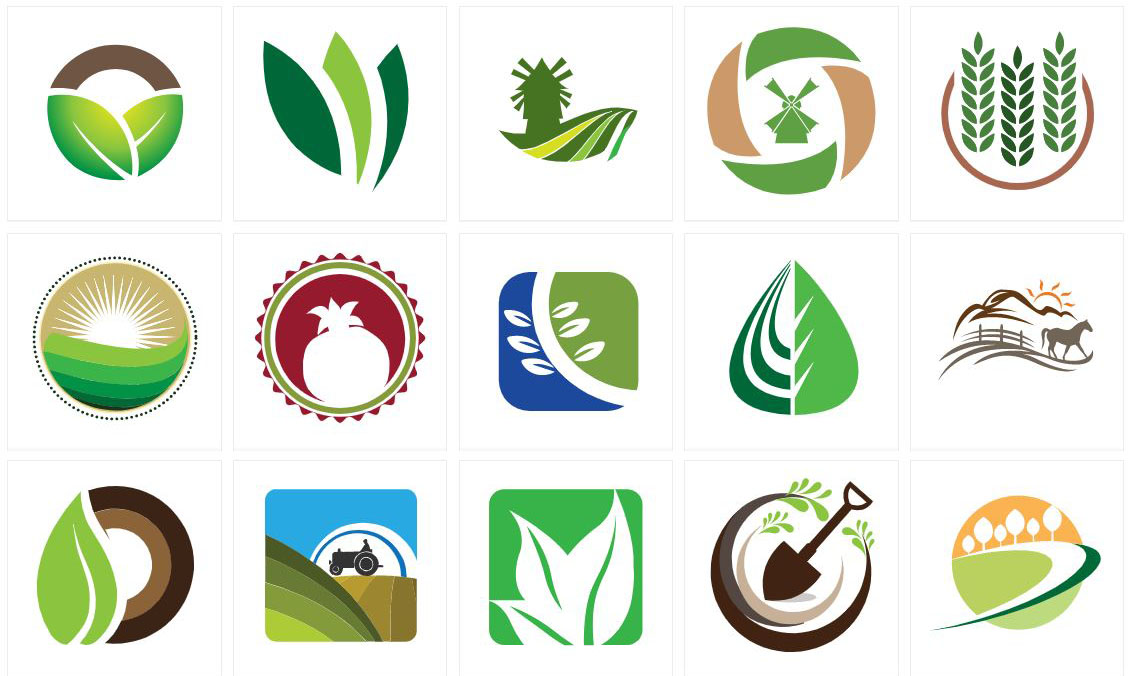 Những biểu tượng thường được sử dụng trong thiết kế logo ngành nông nghiệp