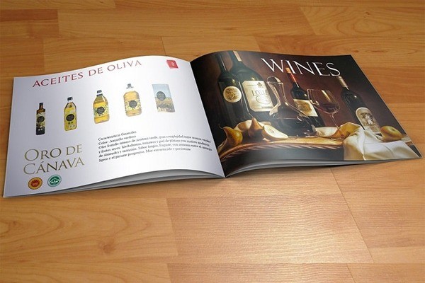 Mẫu thiết kế catalogue rượu vang sang trọng
