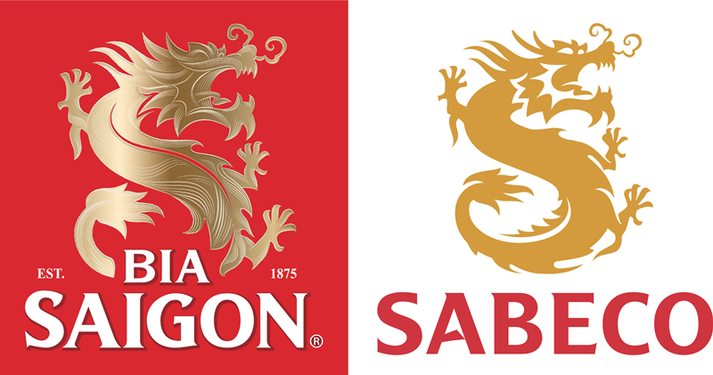 Mẫu thiết kế logo bia Saigon và Sabeco