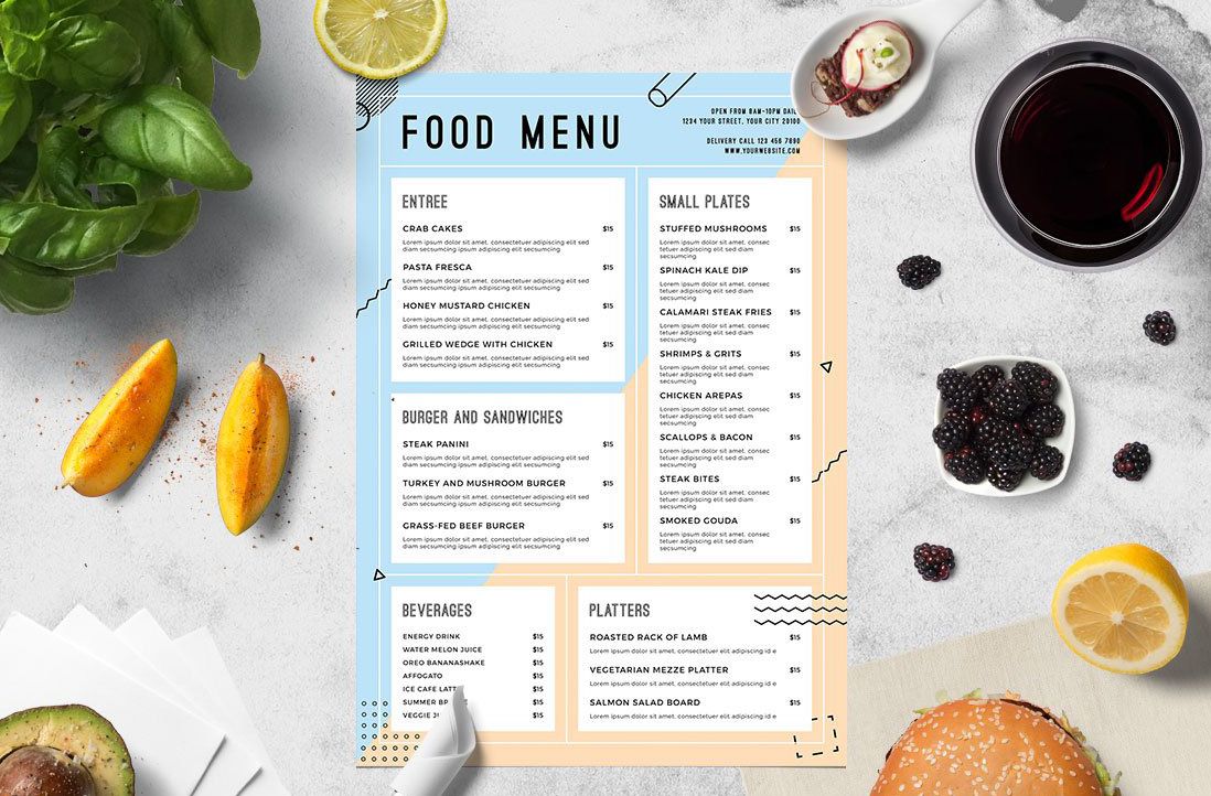 Bí quyết thiết kế menu nhà hàng không nên bỏ qua