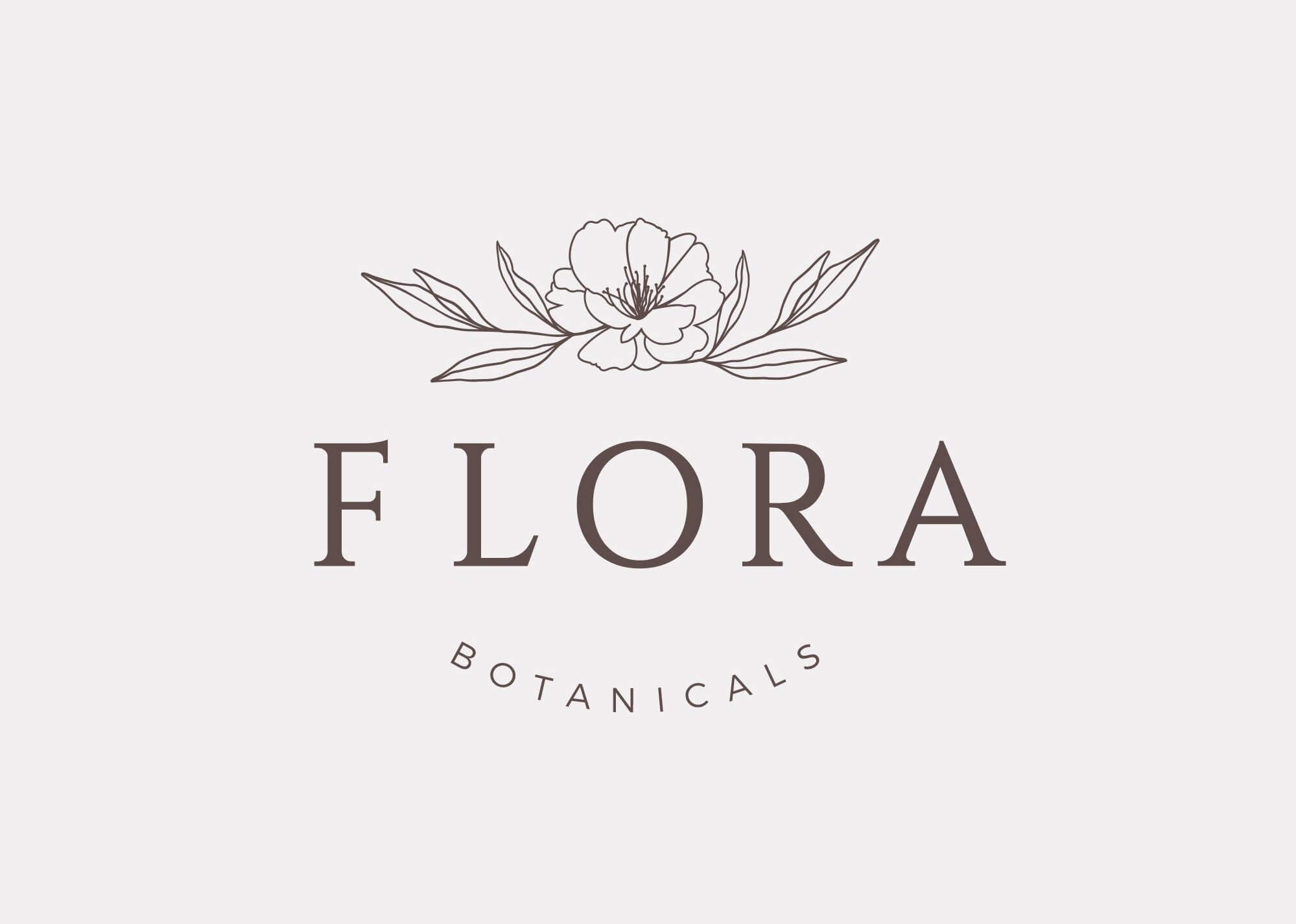 thiet ke logo shop hoa flora