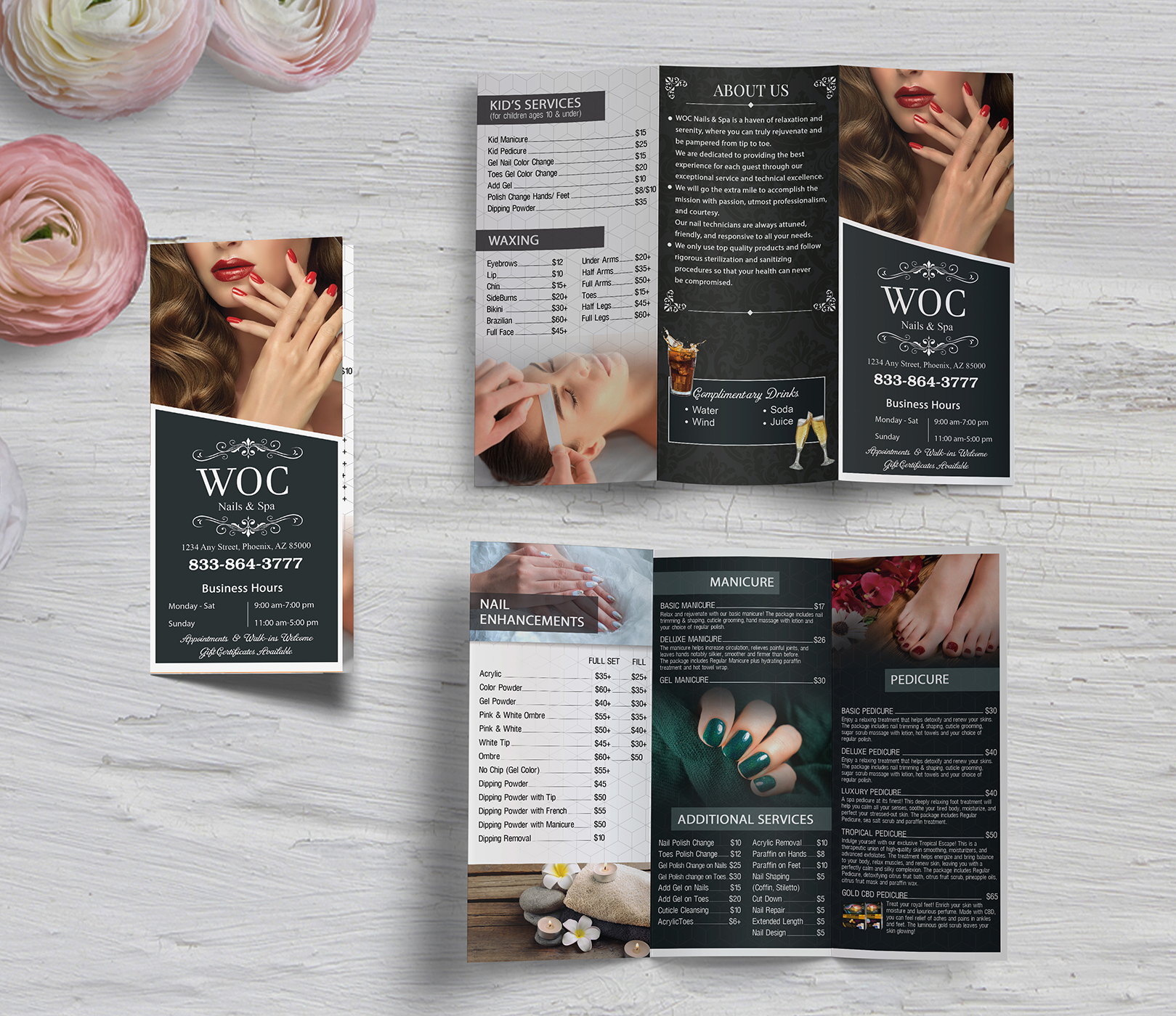 Lợi ích về marketings khi thiết kế brochure tiệm nails