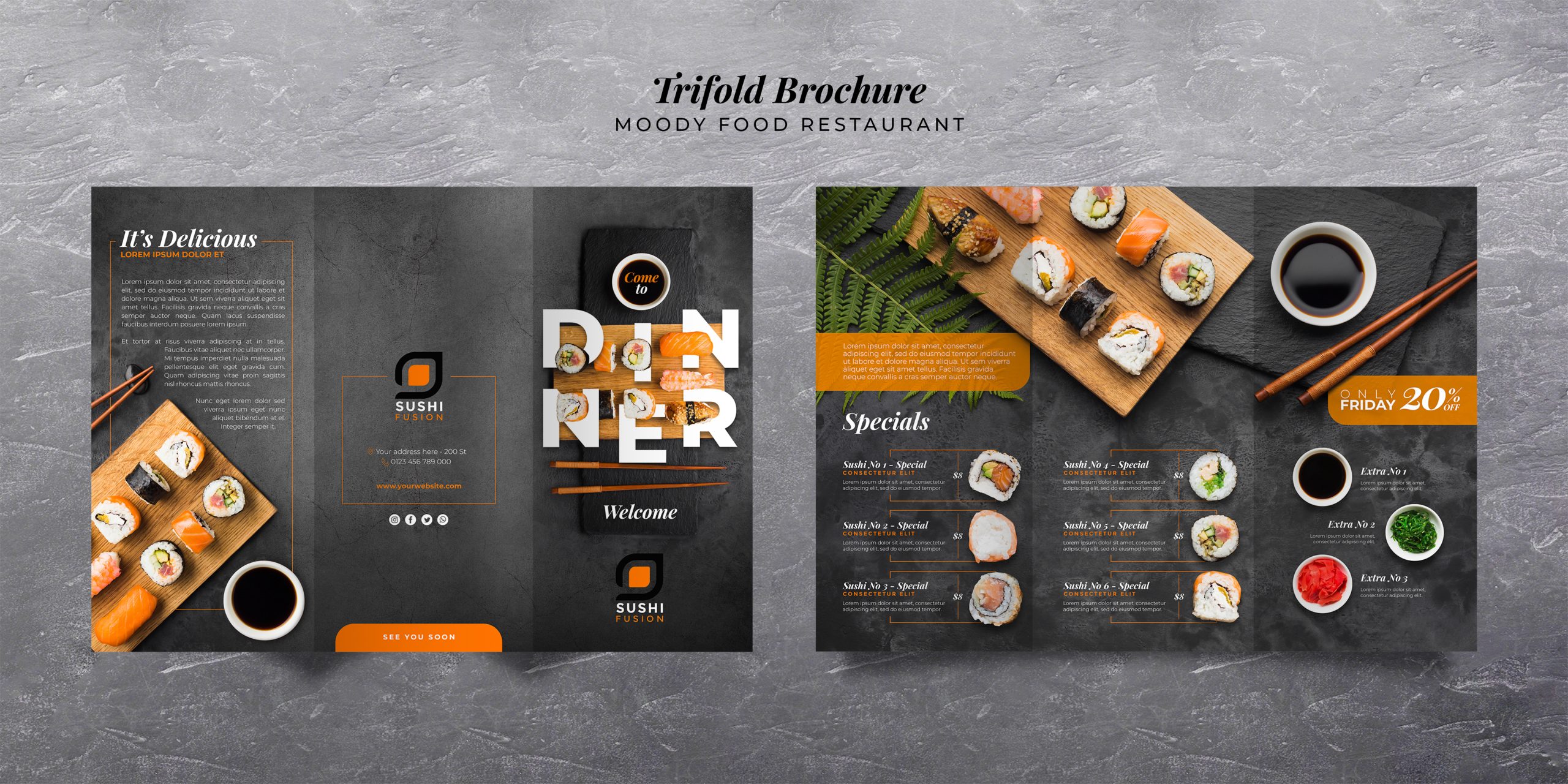 Thiết kế brochure nhà hàng giúp thu hút khách hàng