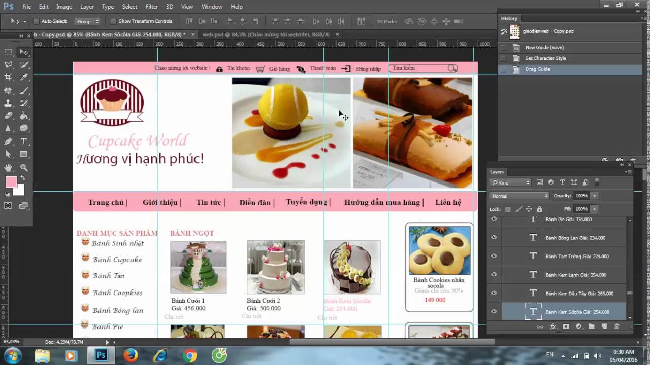 Phần mềm Adobe Photoshop giúp bạn tối ưu hóa website với chất lượng cao